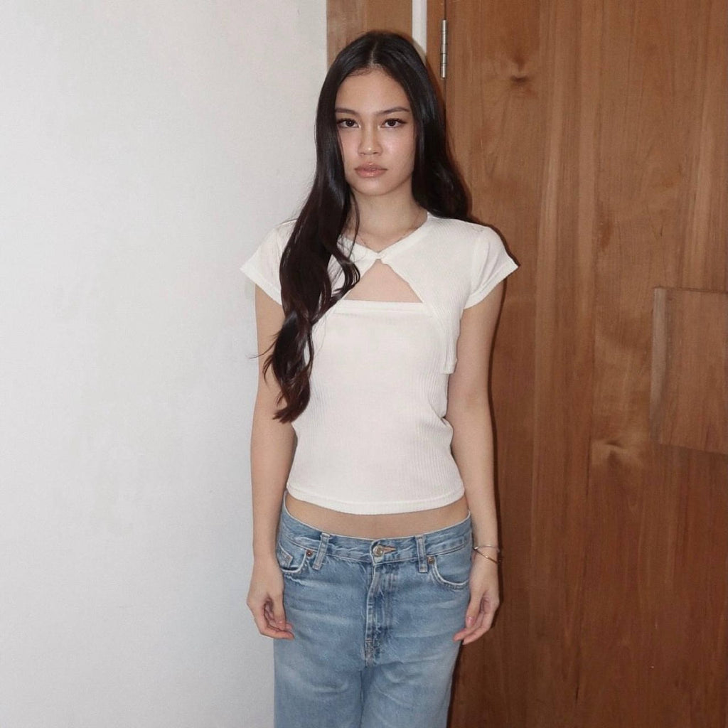 Powder Top Set - White