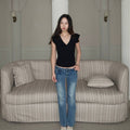 Plush Ruffle Top - Black