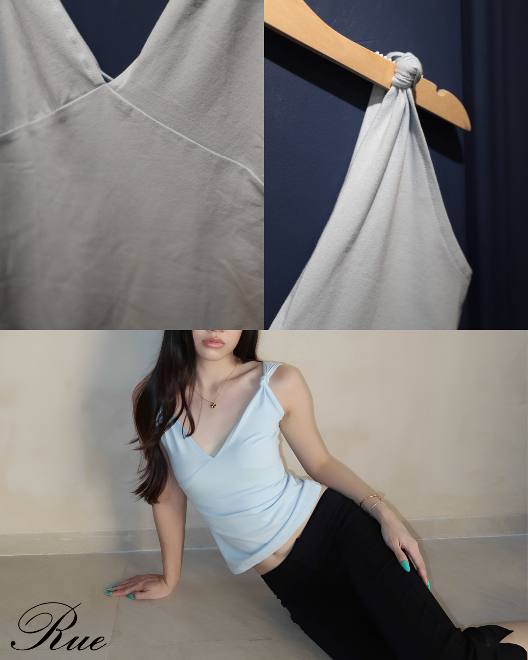 Blush Top - Baby Blue